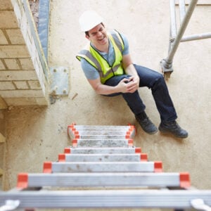 injured worker fell from ladder