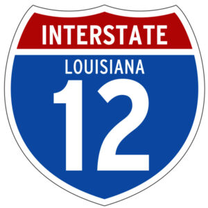 interstate 12 Louisiana highway sign